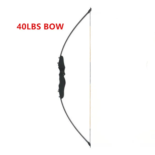 40IBS bow Дартс-черный прямой лук Рекурсивный лук 30-40lbs деревянный лук для стрельбы из лука открытый охотничий лук Спортивная стрела длинный лук - Цвет: 40IBS bow