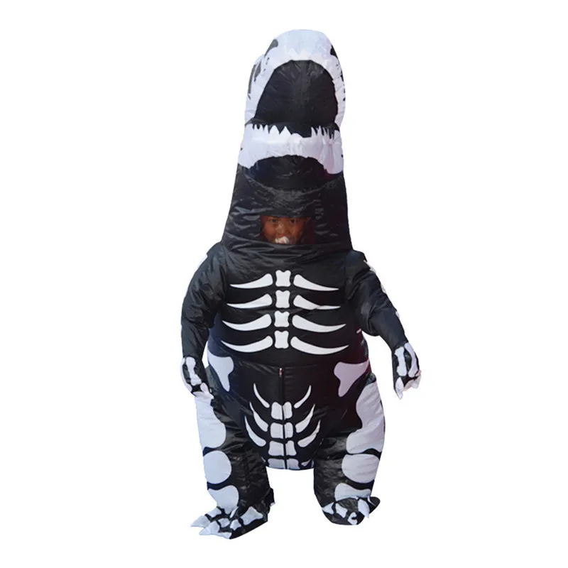 Надувной костюм динозавра тираннозавра на Хэллоуин для детей костюмированной