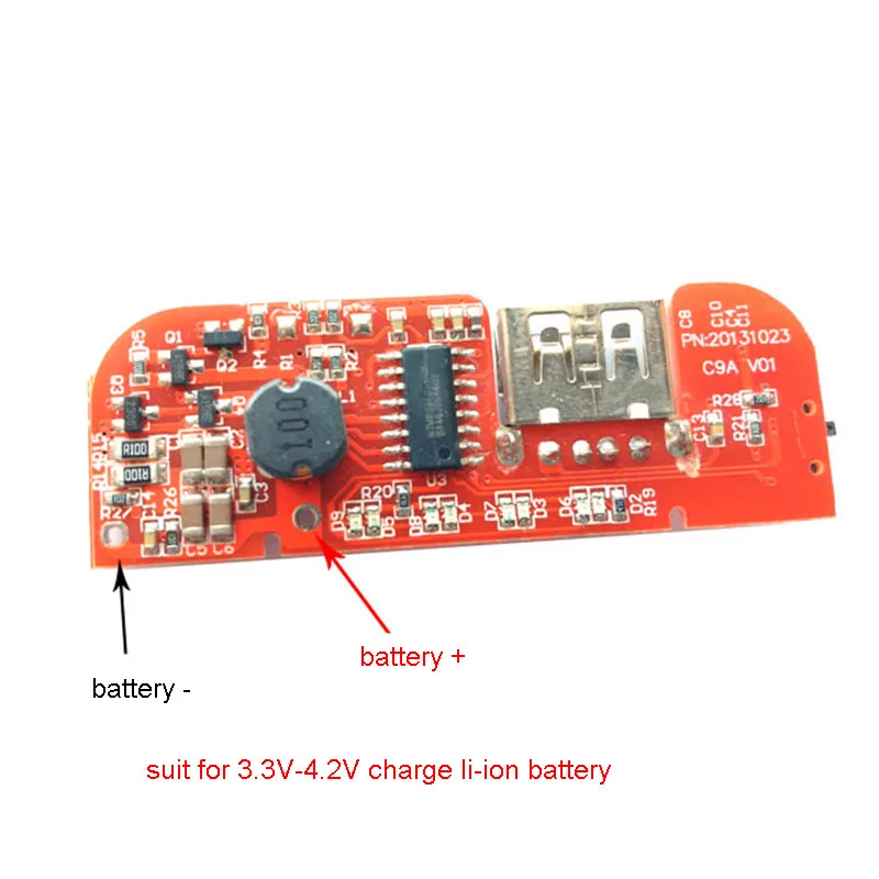 Мощность банк Зарядное устройство цепи материнская плата DIY зарядки PCB 5 В 1A Boost Step