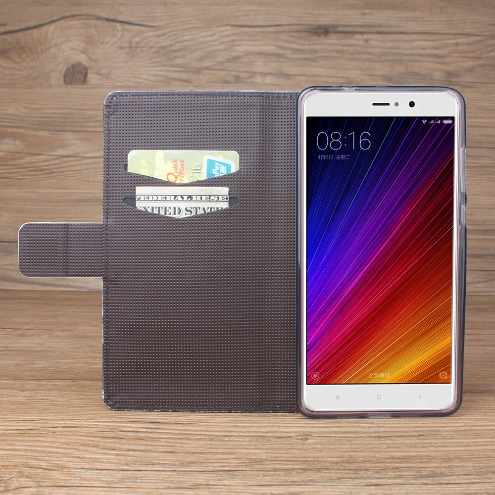 Высокое качество горячей бизнес мода pu кожа откидная крышка для xiaomi 5S case стенд