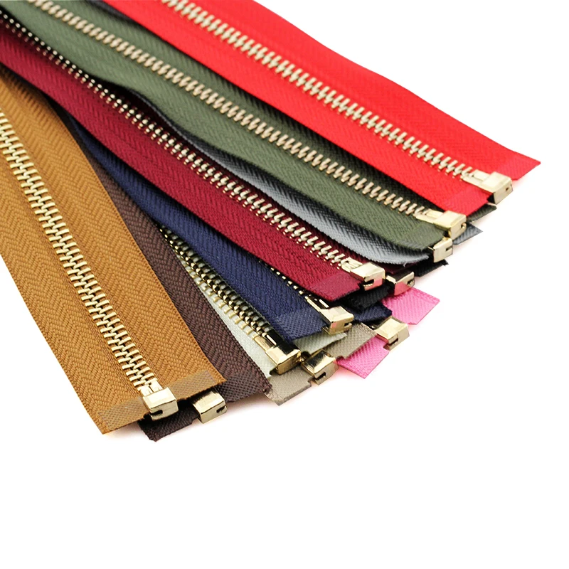 Круглые слайдеры 5 # из металла и цинка цвета розового золота 60/70/80/90/100/120/150 см