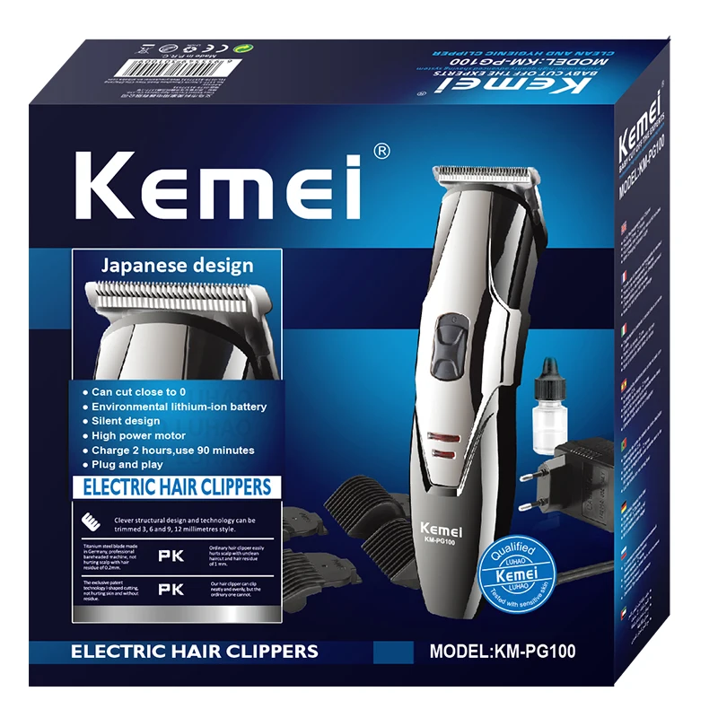 Kemei 2017 новая профессиональная электрическая машинка для стрижки волос с