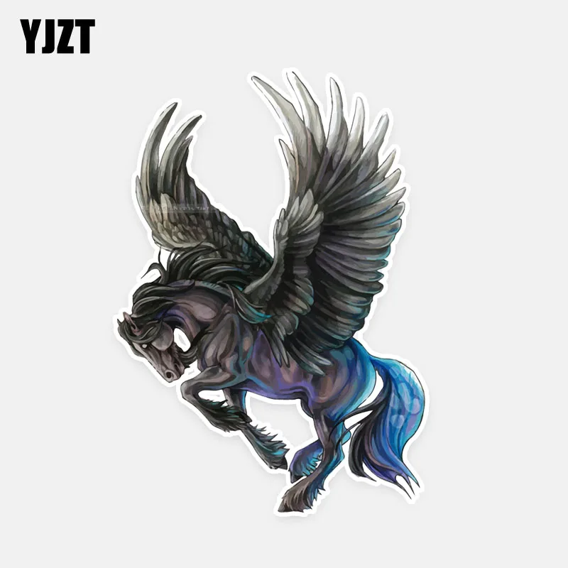 YJZT 11CM*15.5CM Originality Car Styling Flying Horse PVC Sticker Decal Graphical 5-0774 | Автомобили и мотоциклы