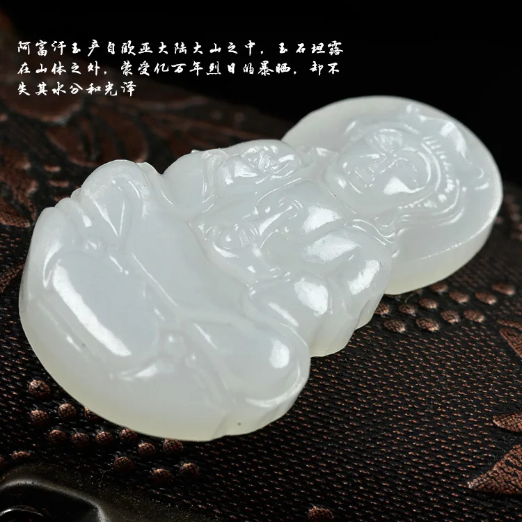 Афганский белый камень Guanyin натуральный подвесной подвески для женской