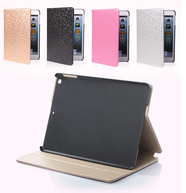 Мода для Ipad Mini 1/2/3 ромбовидный узор флип кожаный чехол покрытие блестящие простая