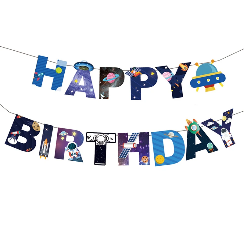 Солнечная система Космический тематический день рождения фототабличка