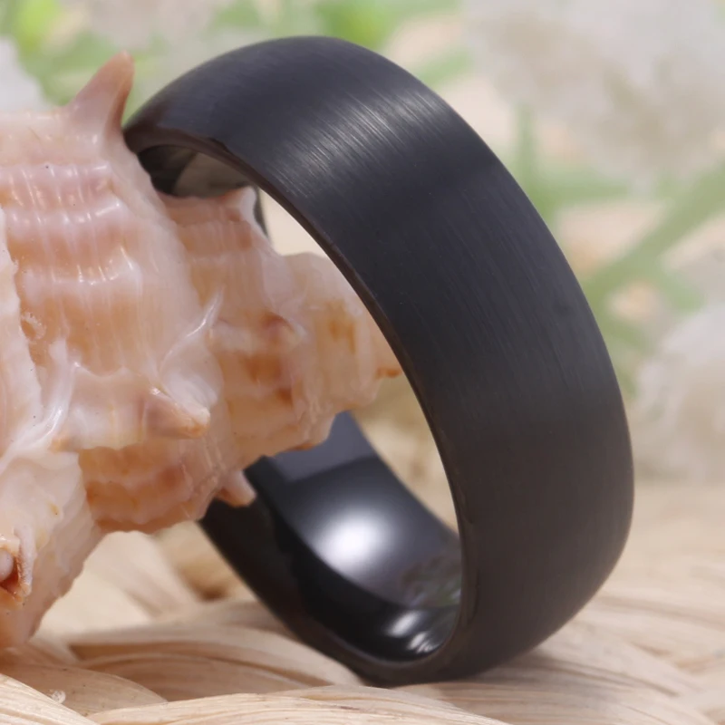 Мужское классическое кольцо для влюбленных высшего качества черного цвета