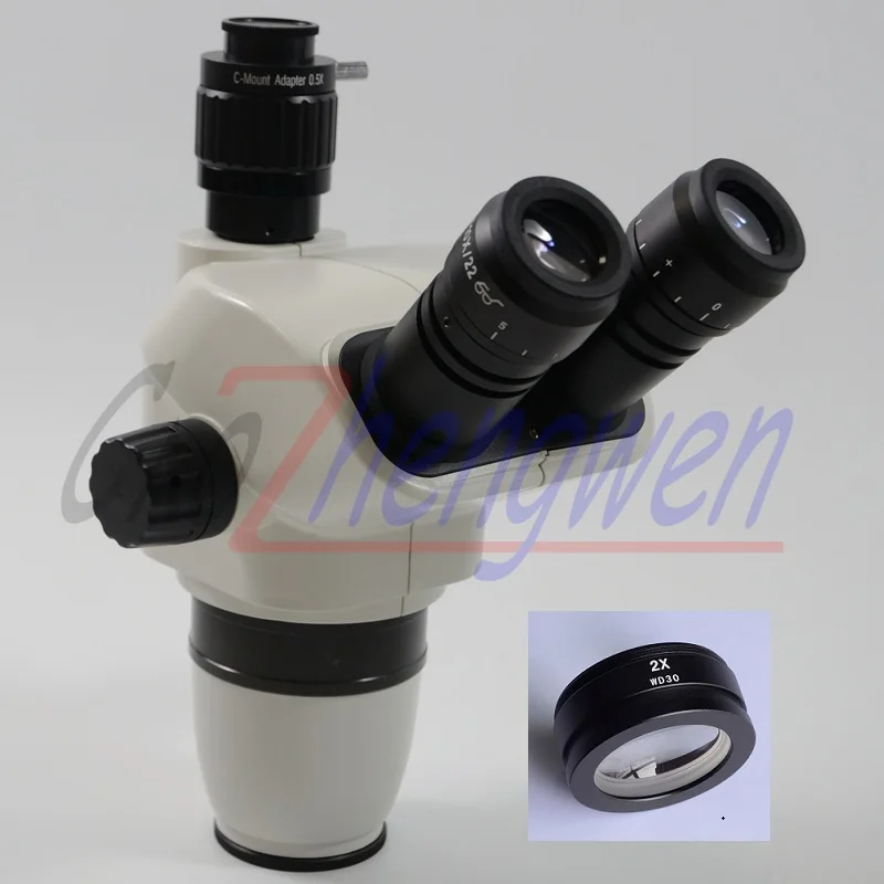 FYSCOPE! 6 7x 90X Zoom Simul Focal Тринокулярный стереомикроскоп корпус со стандартным