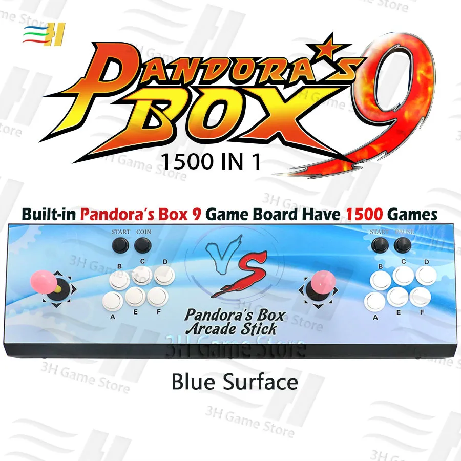 Новинка Pandora Box 9 1500 В 1 железная игровая консоль для аркадных игр 2 игрока джойстик Кнопка HDMI VGA usb джойстик для ПК ps3 ТВ 5S 6 6s 7