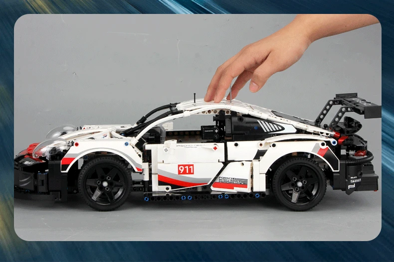 Строительные блоки совместимый бренд 42096 1647 шт. Technic серия Белый Супер гоночный автомобиль 911RSR сборные игрушки для взрослых подарки