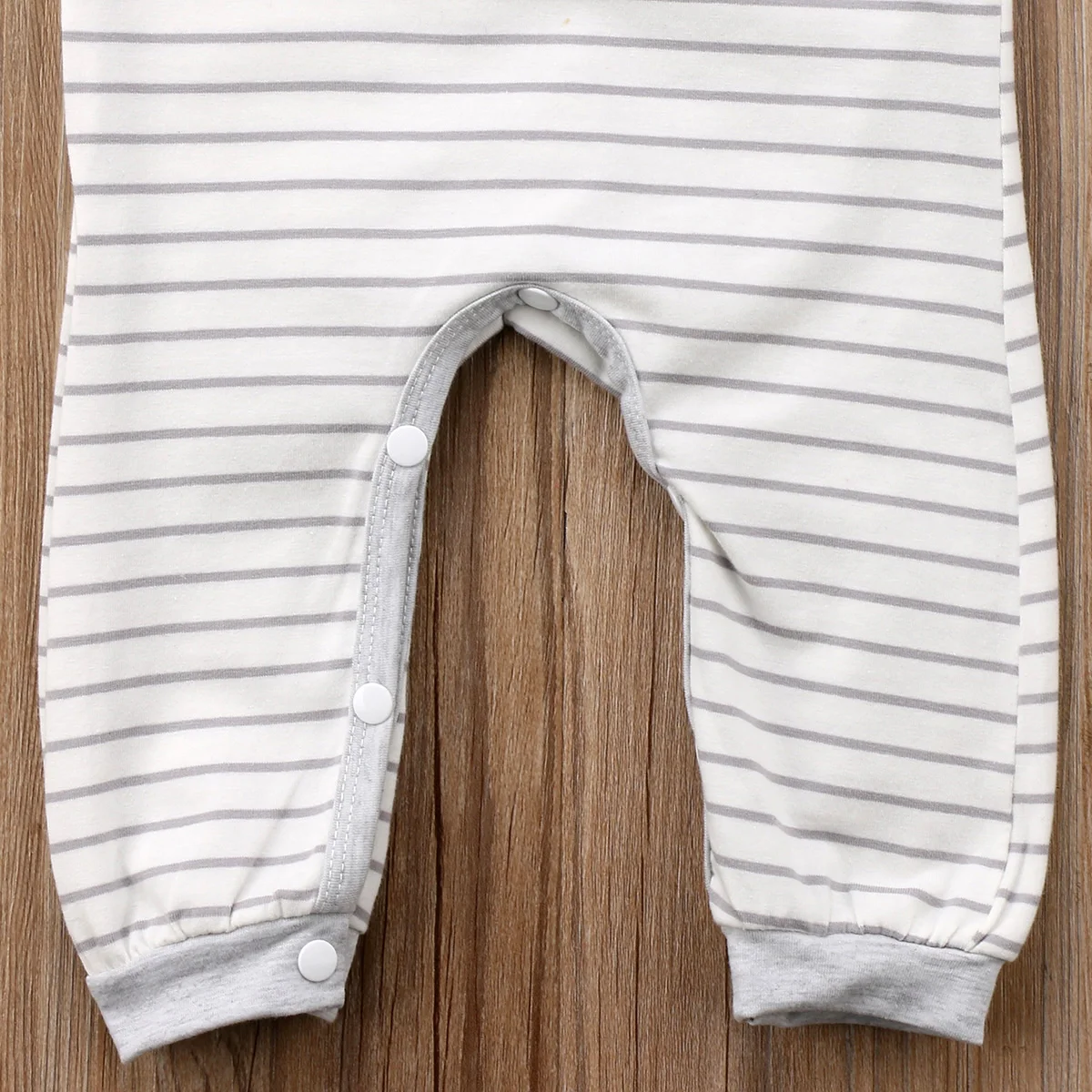 Детский хлопковый комбинезон в полоску с длинным рукавом|Ромперы| |