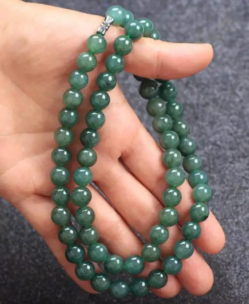 Мужское ожерелье из нефрита с нефритом 7-8 мм | Украшения и аксессуары
