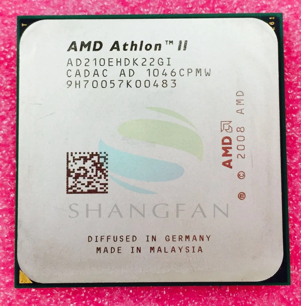 Двухъядерный процессор AMD Athlon X2 210e 210E 2 6 ГГц AD210EHDK22GI 45 Вт Разъем AM3 938pin|athlon x2|cpu