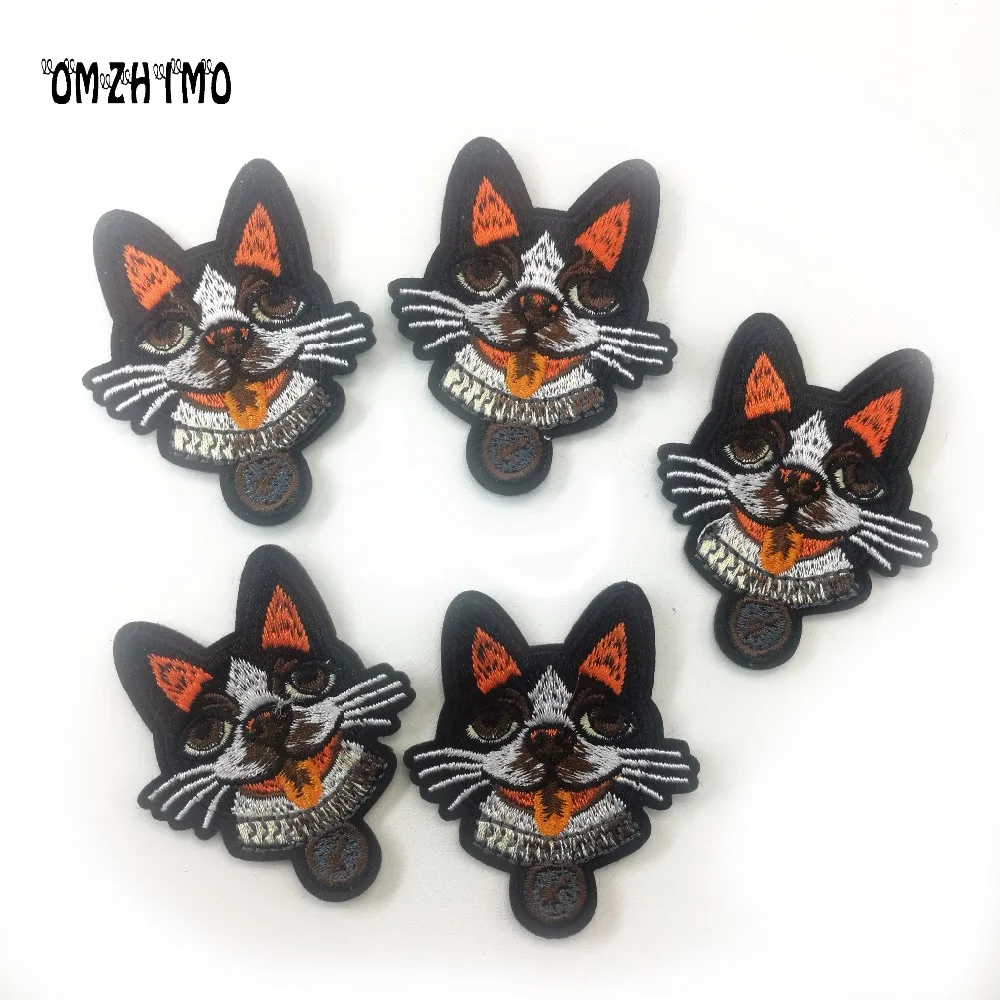 Вышитое животное значок с собакой утюжок на заплатках сделай сам патч железо для