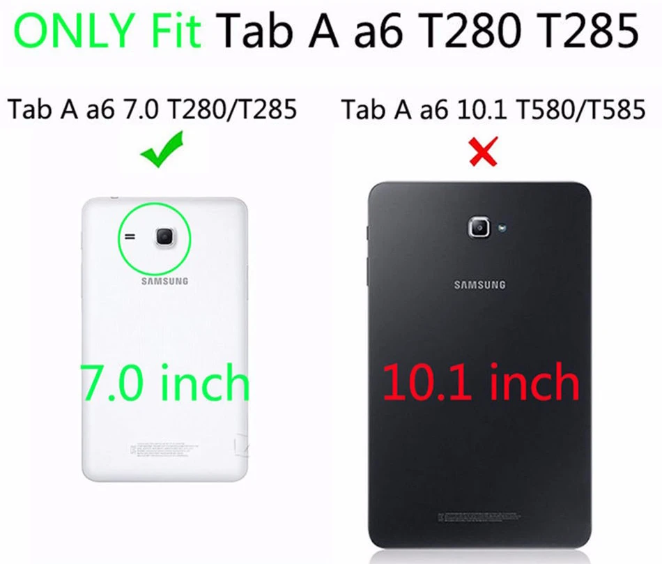 Кожаный чехол с отделениями для банковских карт для Samsung Galaxy Tab A 7,0 T280 T285 силиконовый мягкий чехол для задней панели чехол для планшета для Samsung Galaxy Tab A6 7,0