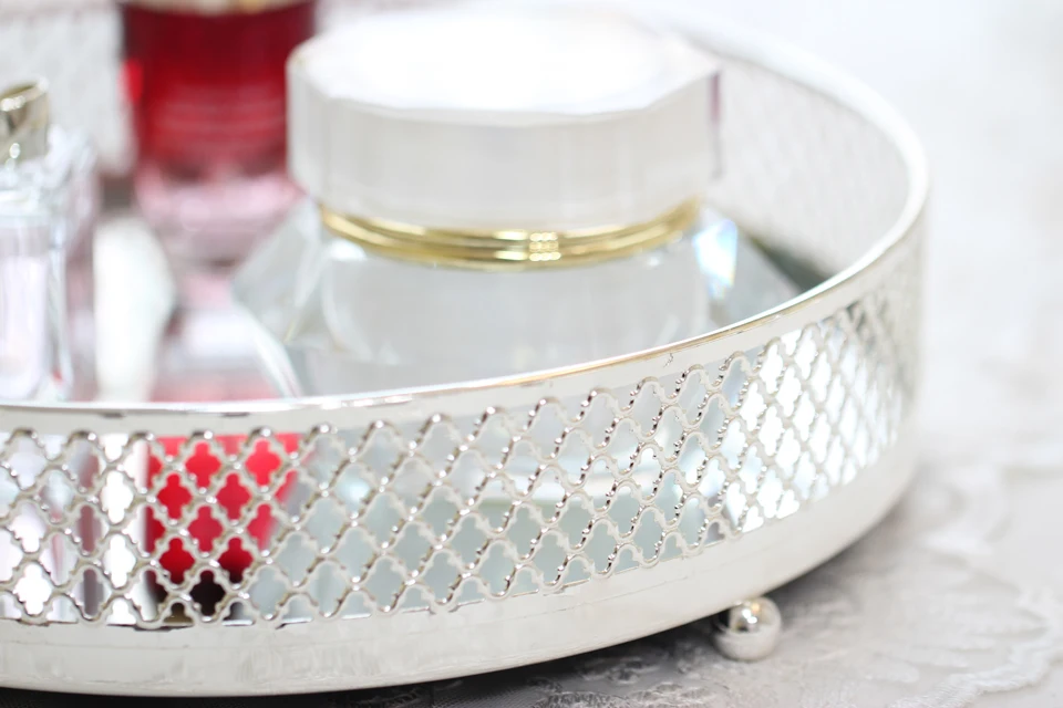 Роза королева 3164 искусственные фрукты посеребренные 25 см Диаметр свадебное