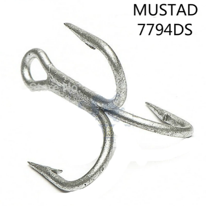 Тройные Крючки Mustad высококачественные рыболовные крючки для морской рыбалки 7794