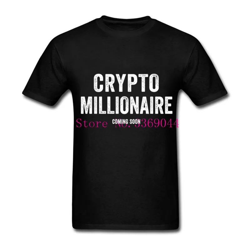 Поколение толстяков с короткими рукавами 3D Crypto миллионер футболка 2018 новый