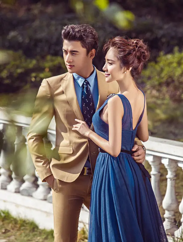 Мужские костюмы хаки Свадебные смокинги для жениха Bestmen модные мужские на заказ