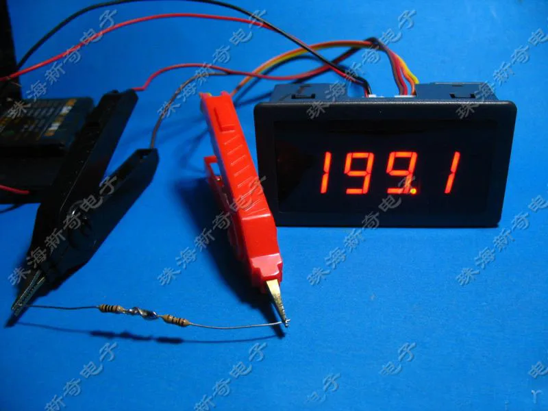 Цифровой dc Миллиомметр 20ohm/200ohm/2ohm Тестер Сопротивления Катушки мотора трансформатор Mos трубка+ тест Кельвина клип