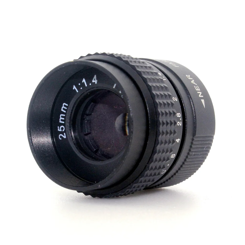 Черный объектив 25 мм f/1 4 C Mount CCTV f1.4 для NiKON 1 J1 J2 J3 V1 аксессуары камеры|lens cctv|lens shadelens