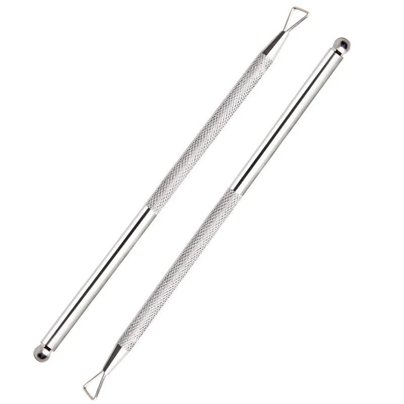 

1PCS Dual End Stainless Steel Nail Art Cuticle Pusher Gel Polish Nails Trimmer Remover Clean Tool Cuticle Pushers -30