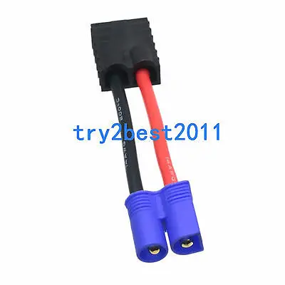 Адаптер зарядного устройства ID: Traxxas Female к EC3 EC 3 Male TLR LiPo TRX TRA2970 TRA2972|Соединители| |