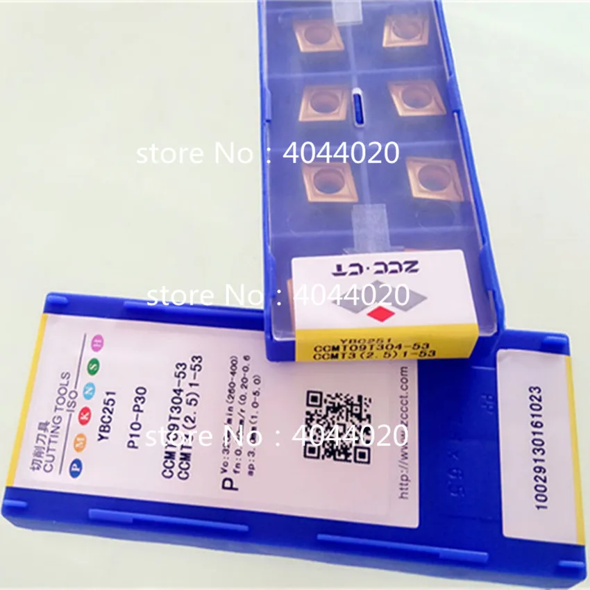 CCMT09T304-53 YBC251 CCMT3 (2 5) 1-53 80 градусов ромб Nc лезвие внутренний скучно отверстие P10-P30 10