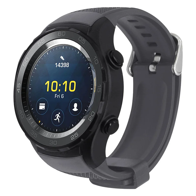 Gray Силиконовый резиновый ремешок для часов 20 мм для samsung gear s2 спортивный ремешок samsung Galaxy Watch 42 мм huawei Watch 2 ремешок для часов - Цвет ремешка: Gray
