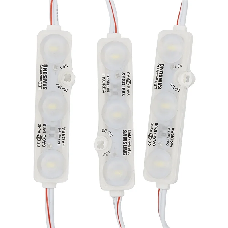 Светодиодный модуль освещения SMD 5730 3 LED s IP68 Водонепроницаемый белый теплый DC 12V