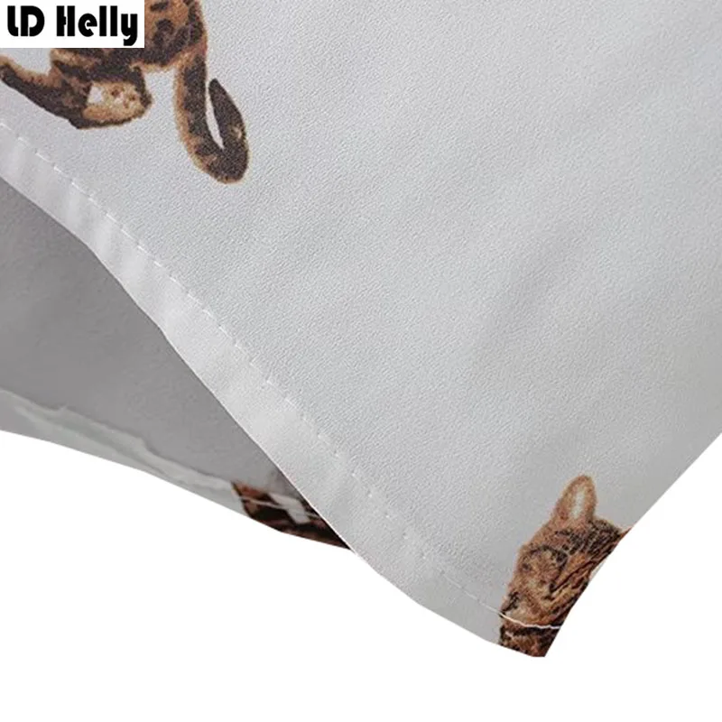 LD Helly 2018 Демисезонный Новый Модный Принт Свободные Блузки для малышек Корейская