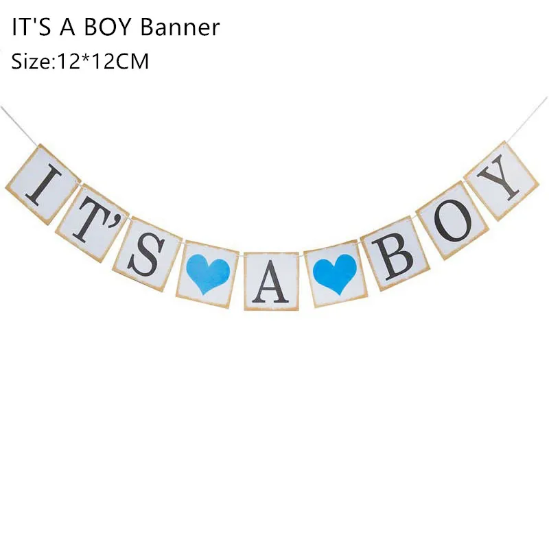 Baby Shower баннер его мальчик/девушка воздушный шар "Конфетти" Детские Пол раскрыть День рождения украшения подарок для детей вечерние Декор поставки