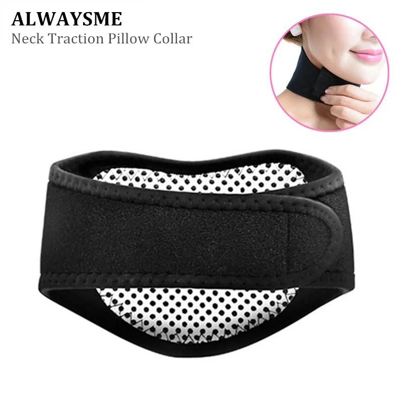 ALWAYSME подушка для шеи, шейные носилки, ошейник для дома, тяговое выравнивание позвоночника, Шейная подушка для шеи