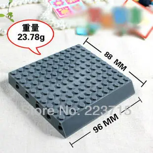 

Free Shipping! 2pcs*Base plate with holes* DIY enlighten block bricks,Compatible With Assembles Particles