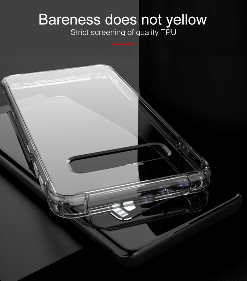 1 ПК с защитой от царапин для мягкий ТПУ чехол для телефона для samsung S10 список/S10 Плюс/S10 Анти-пыль Защитная панель из тонкого(она ультра-тонкий противоударный