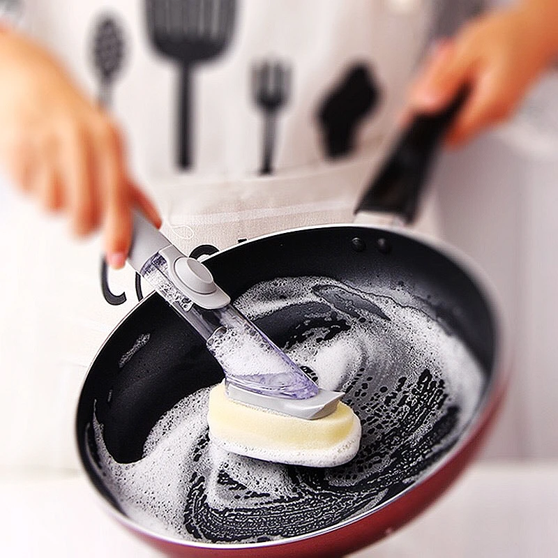 Чистящая щетка Скраб двойного назначения для кухни миска посуды губка мытья с