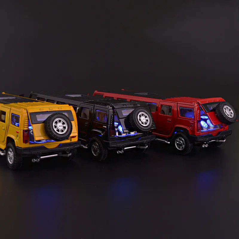 Hummer Limousine металлическая литая модель автомобиля 1:32 детская музыкальная игрушка