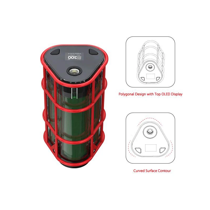 Оригинальный Wismec EXO Skeleton ES300 коробка мод электронная сигарета 200 W/300 W Поддержка