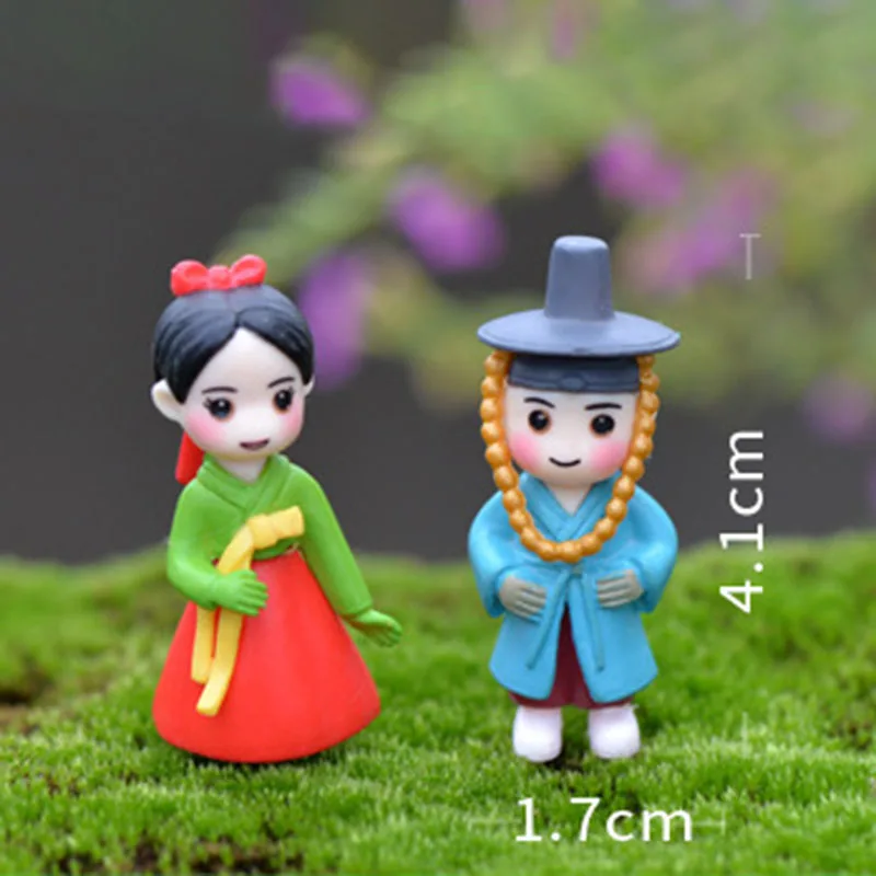 2 шт. миниатюрные фигурки садовая сказочная фигурка кукольный домик украшения из