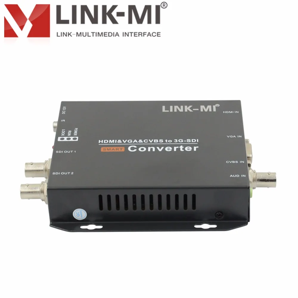 LINK MI CV190 HDMI VGA CVBS к SD/HD/3G SDI видео преобразователь до 200x120 @ 60 Гц сигнал PAL/NTSC HD m 3G m|cvbs to
