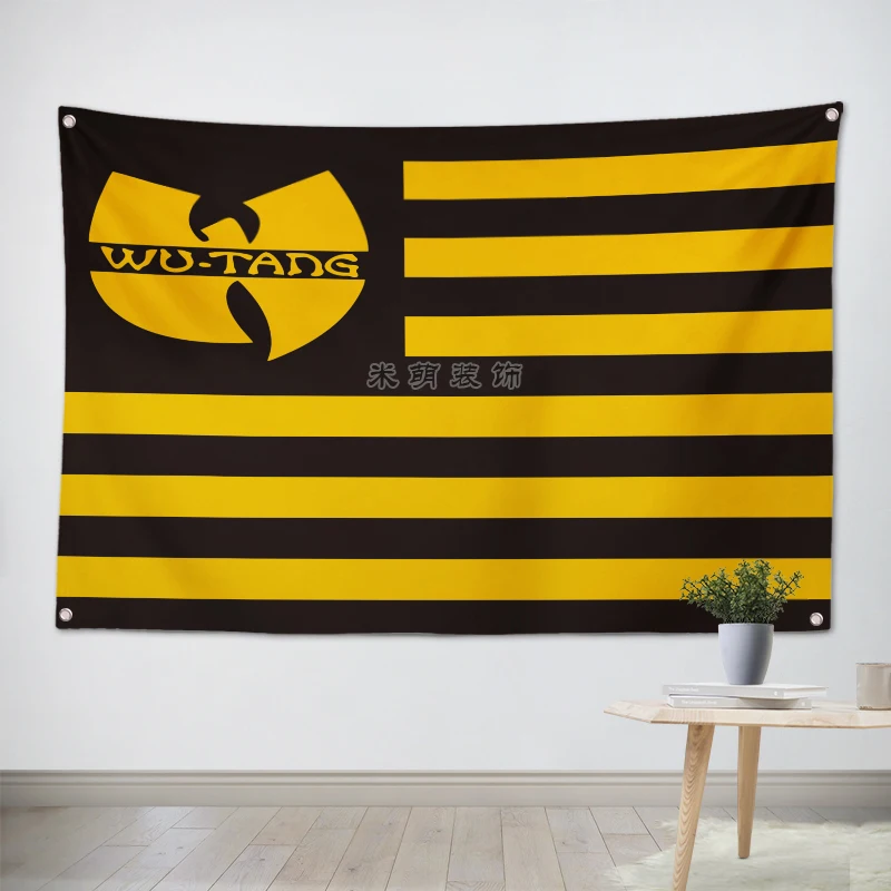Wu Tang клан хип-хоп плакат ПОП-группы тканевые Флаги Настенные наклейки Висячие