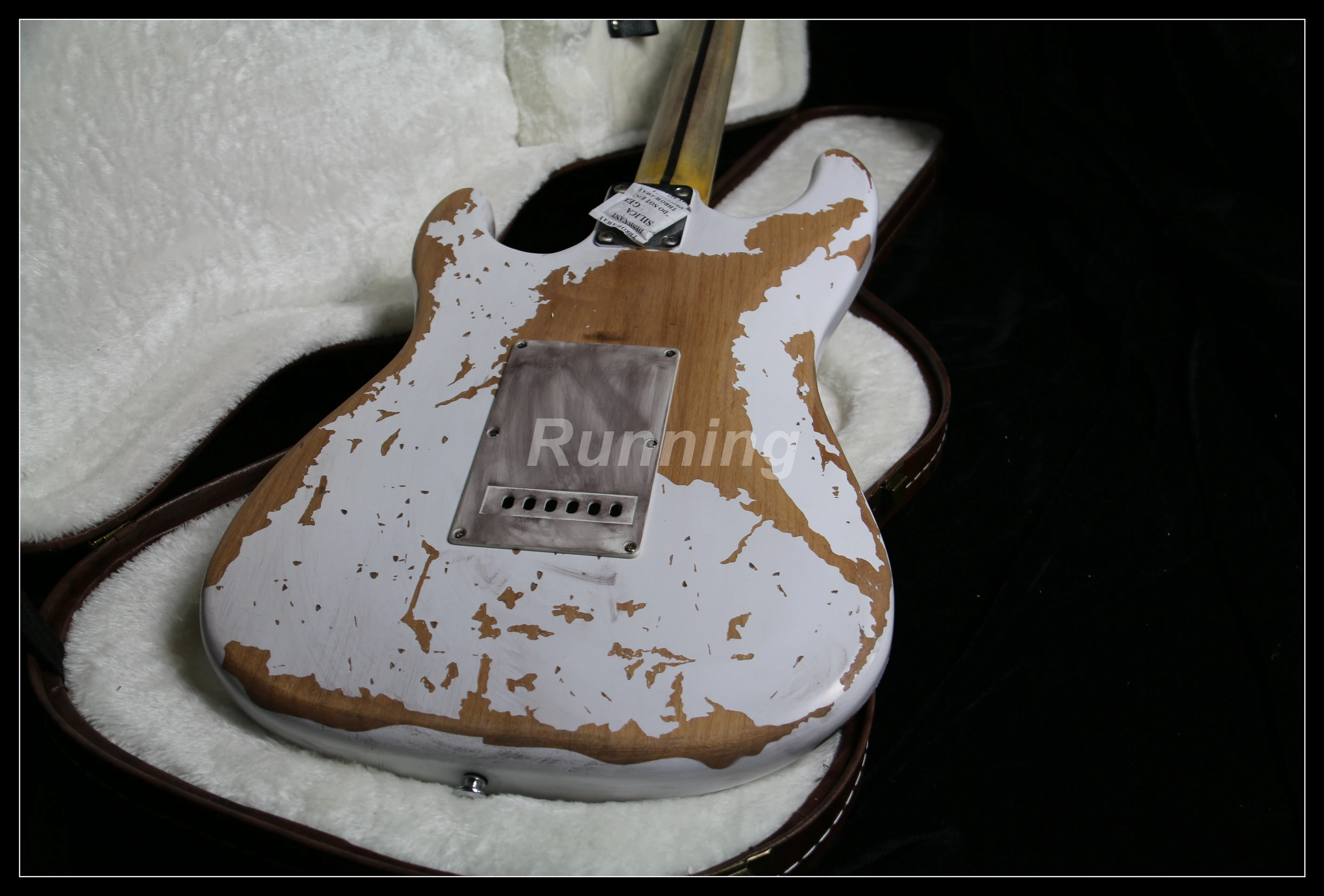Relic электрическая гитара латунные седла nitrolaquer Stain Finish Heavy 100% ручная работа