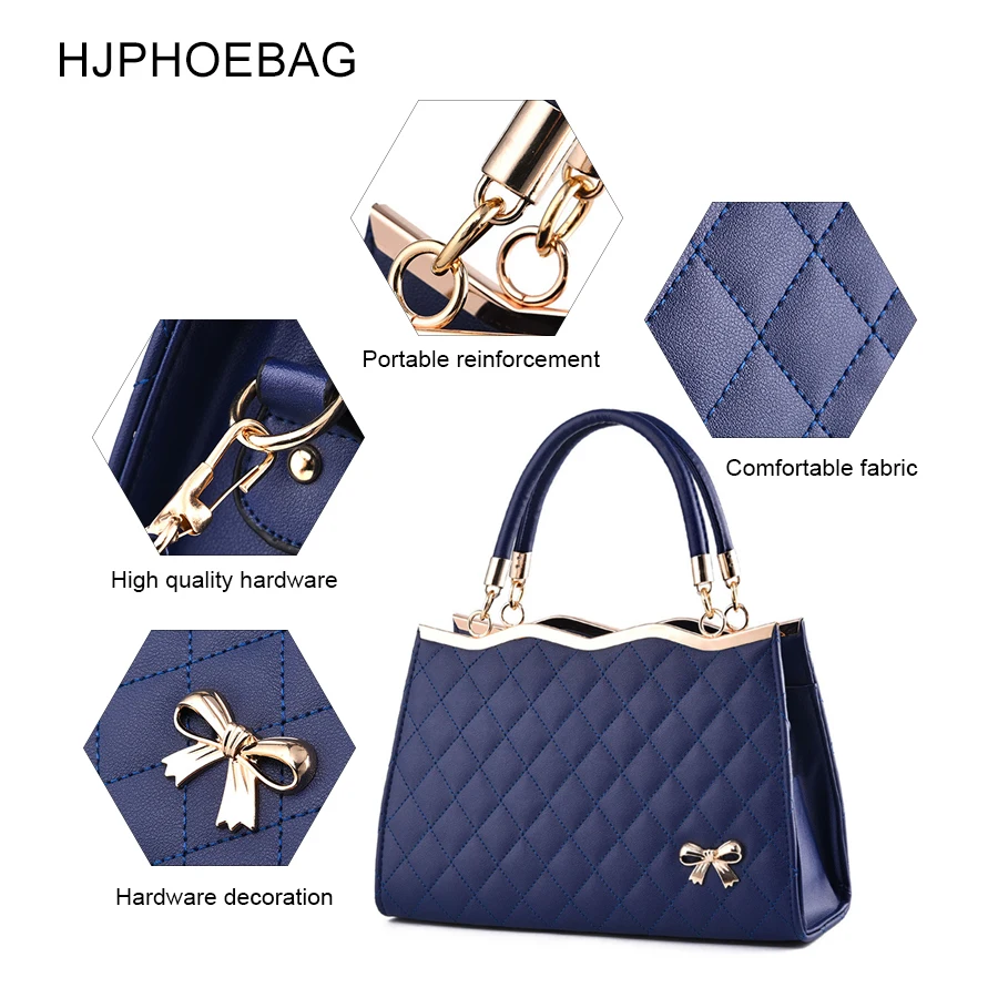 HJPHOEBAG модная сумка Новая женская кожаная сумка Большая вместительная сумка через плечо Повседневная Сумка-тоут простая ручная сумка с верхней ручкой YC210
