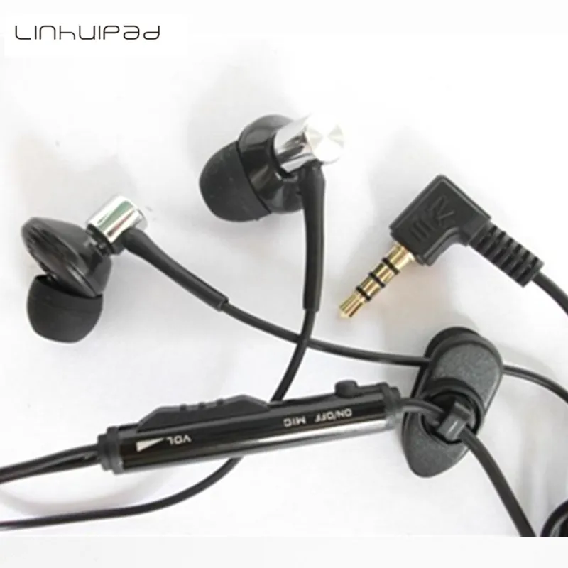 Kopen Linhuipad 2-Bud Oortelefoon Oortelefoon Kwaliteit Oortelefoon Voor Smartphones Met Microfoon En Volumeregeling 3000 Stks/partij