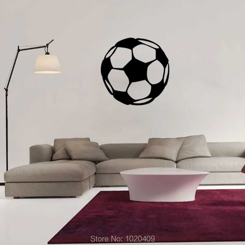 3D наклейки на стену с изображением футбольного мяча домашний декор настенные для