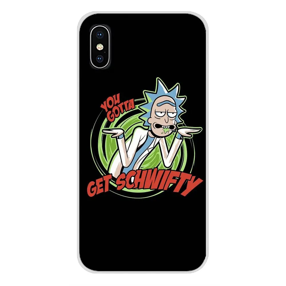 Прозрачный чехол из ТПУ для Sony Xperia Z Z1 Z2 Z3 Z5 compact M2 M4 M5 C4 E3 T3 XA Huawei Mate 7 8 Y3II Rick And Morty