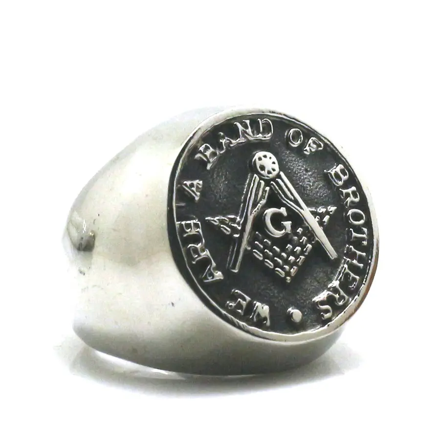 Мужское крутое кольцо из нержавеющей стали 316L Freemasons|Кольца| |