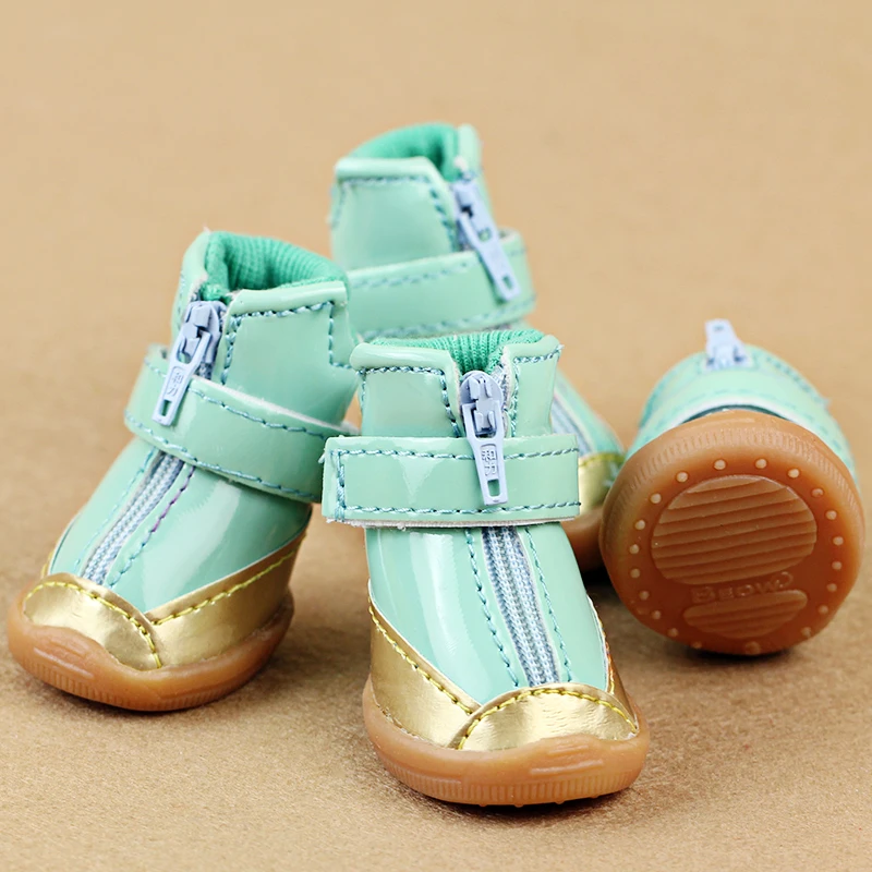 Ботинки для собак Водонепроницаемая Обувь домашних животных с рукавами