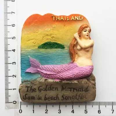 BABELEMI 1 шт. резиновый 3D магнит на холодильник, Таиланд, Чиангмай, Phuket, Паттайя, Ко Чанг, туристические сувениры, магниты на холодильник - Цвет: Цвет: желтый