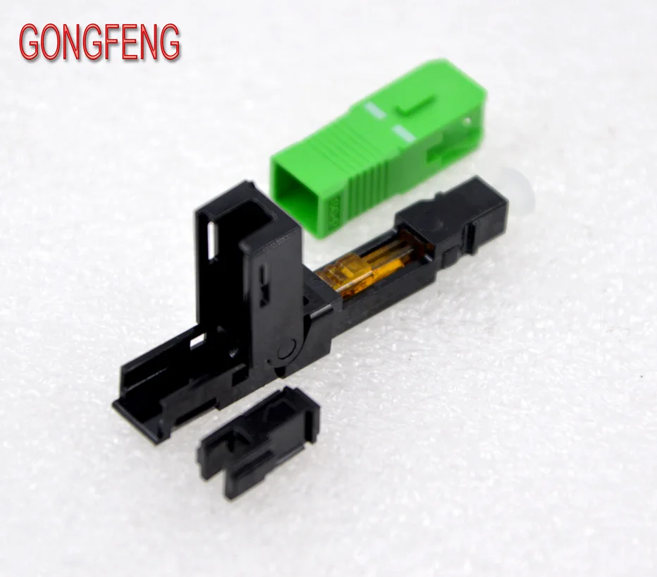 GONGFENG 100 шт. Новый волоконно оптический Быстрый коннектор SCAPC FTTH самоходный